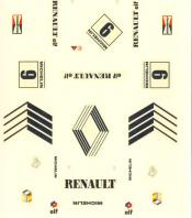 decal sheet Renault R8 TS Gr5 yellow